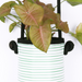 Hanging Green Stripy planter Medium - KNUS