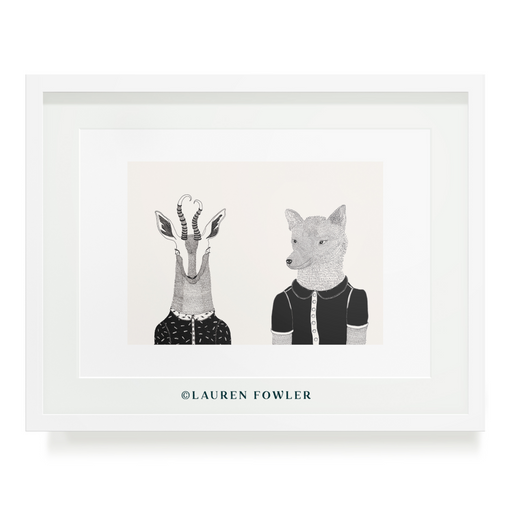 Bokkie & Wolfie Art Print - KNUS