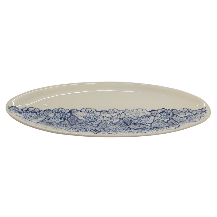 Blue Lace Oblong Platter - KNUS