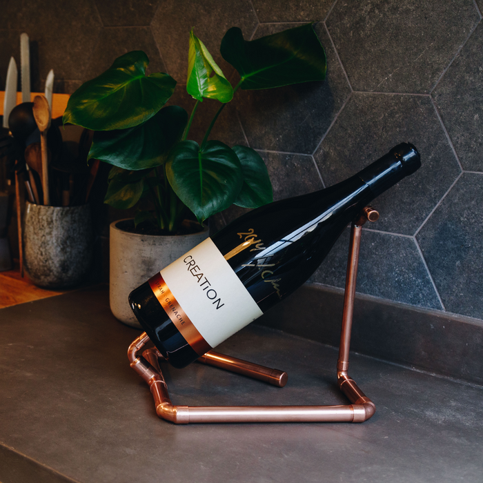 Copper Jeroboam Wine Bottle Stand - KNUS