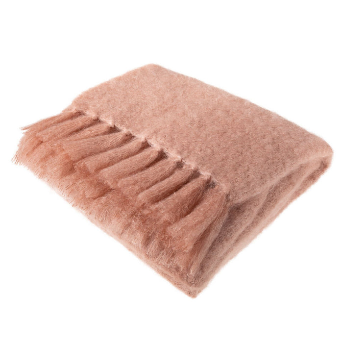 Copper Nude Mohair Blanket - 2