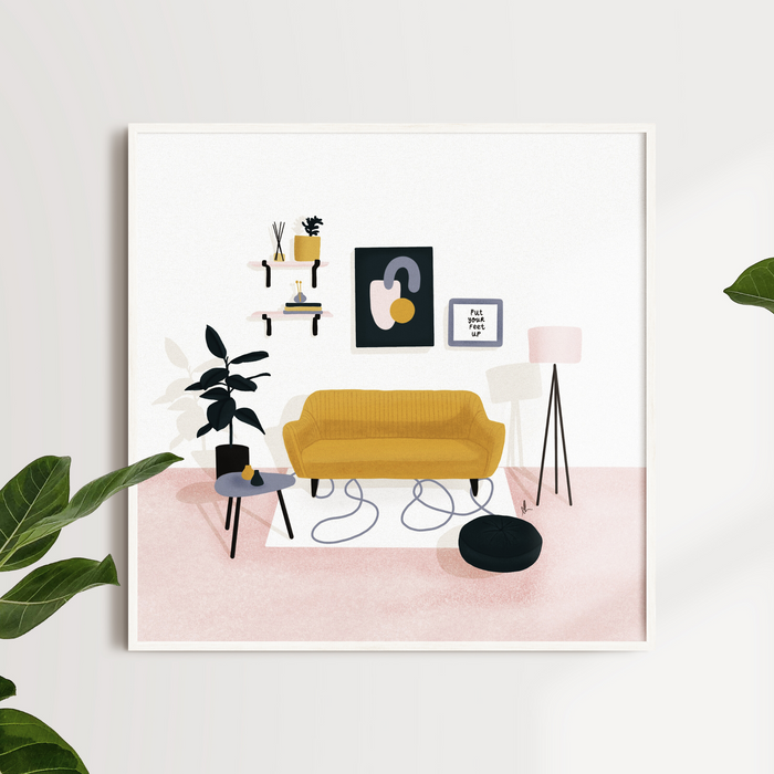 Living Room Aesthetic Art Print