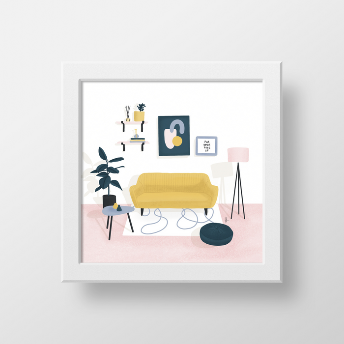 Living Room Aesthetic Art Print
