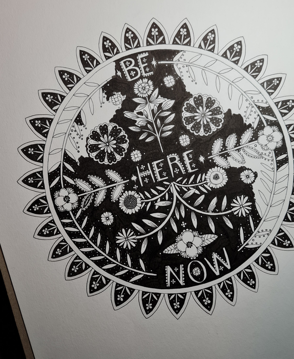 Be Here Now Art Print - KNUS