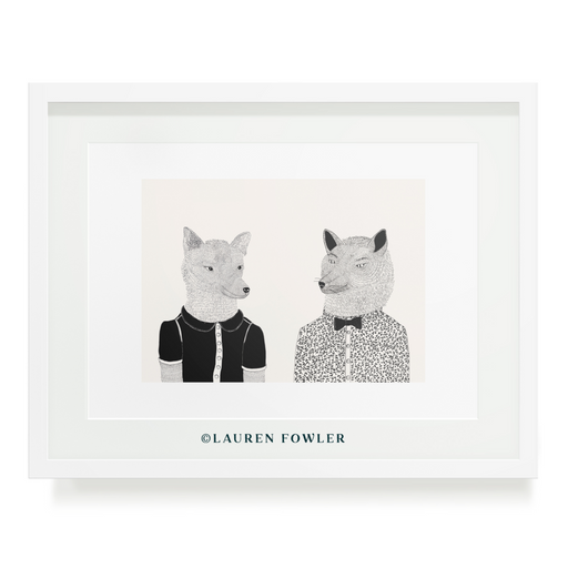 Wolfie & Wolf Art Print - KNUS