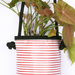 Hanging Red Stripy planter Medium - KNUS