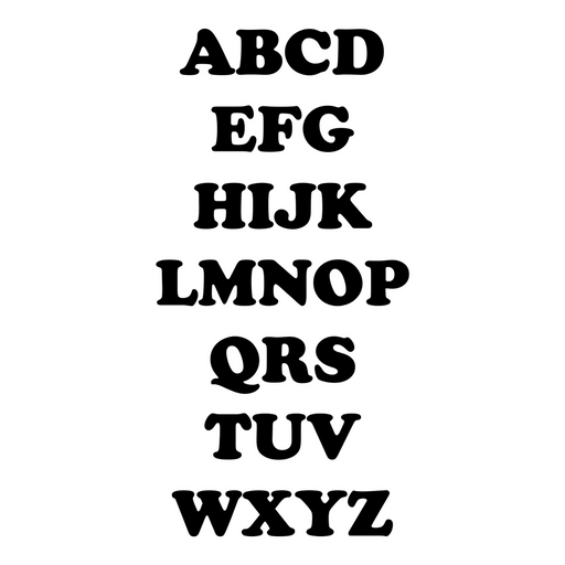 Cooper Black Alphabet Art Print - KNUS