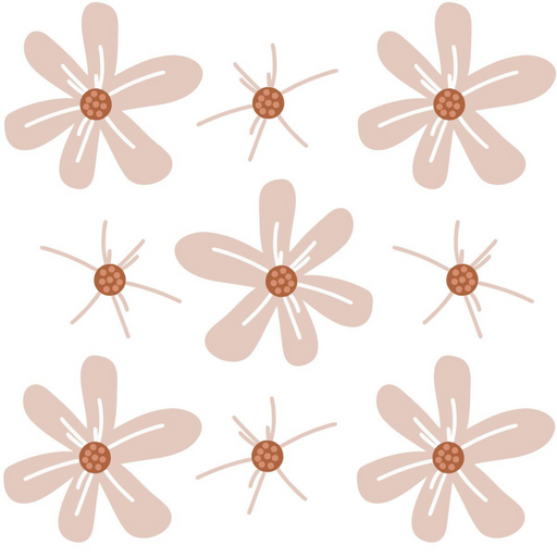 Big Daisies Wall Stickers - Reusable Peel and Stick - 1