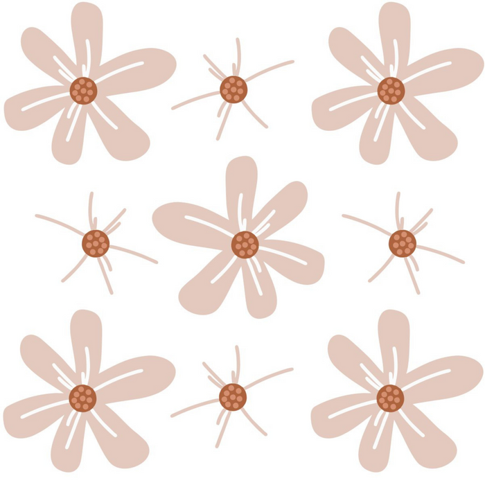 Big Daisies Wall Stickers - Reusable Peel and Stick - 1