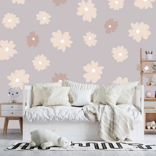 Boho Flowers Wall Stickers - Reusable Peel and Stick - 2