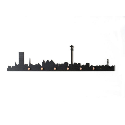 Johannesburg Skyline Wall Hook Black - KNUS