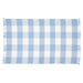 Dhurrie Rug Checked Blue and White Mat - KNUS