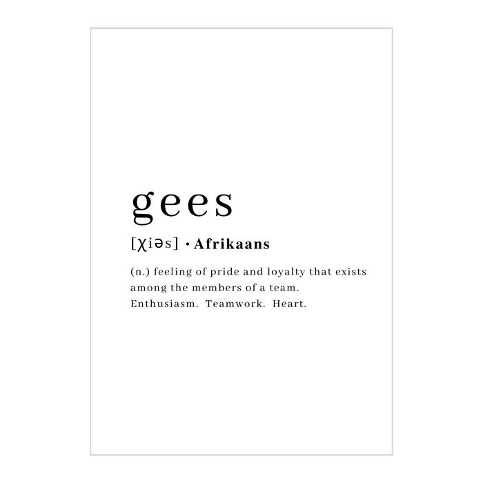 Gees Art Print - KNUS