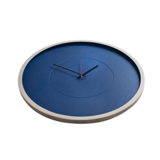 Midnight Blue Large Deep Frame Round Clock - KNUS