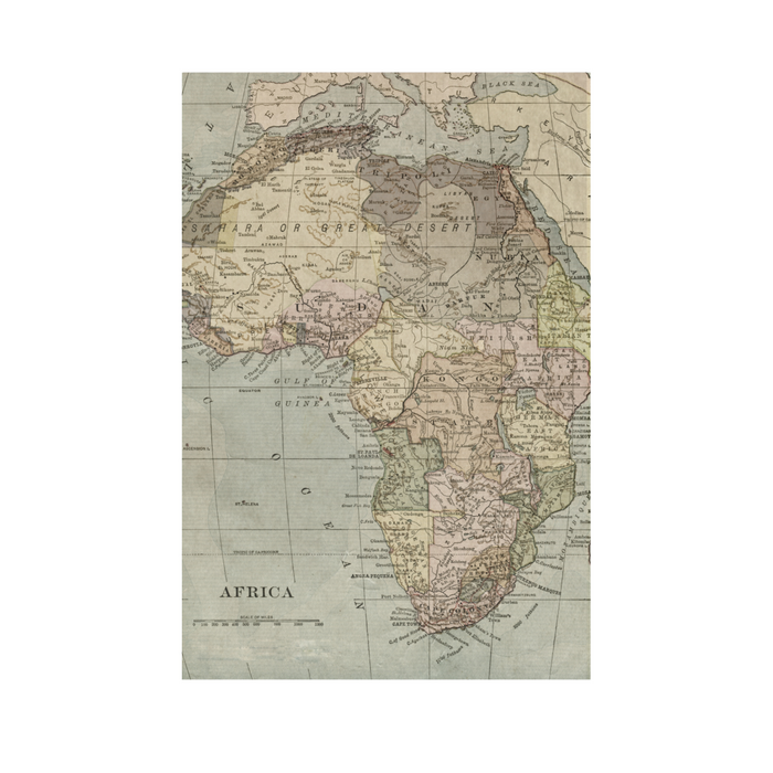 Africa Map Rectangular Mat - KNUS