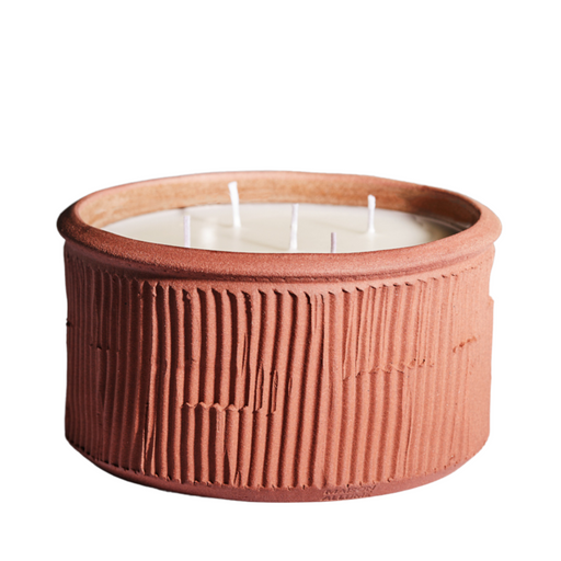 La Terre Rouge -  5 Wick Raw Clay Candle - KNUS