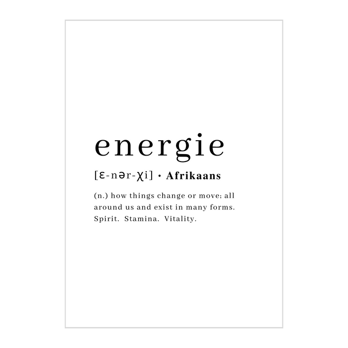 Energie Art Print - KNUS