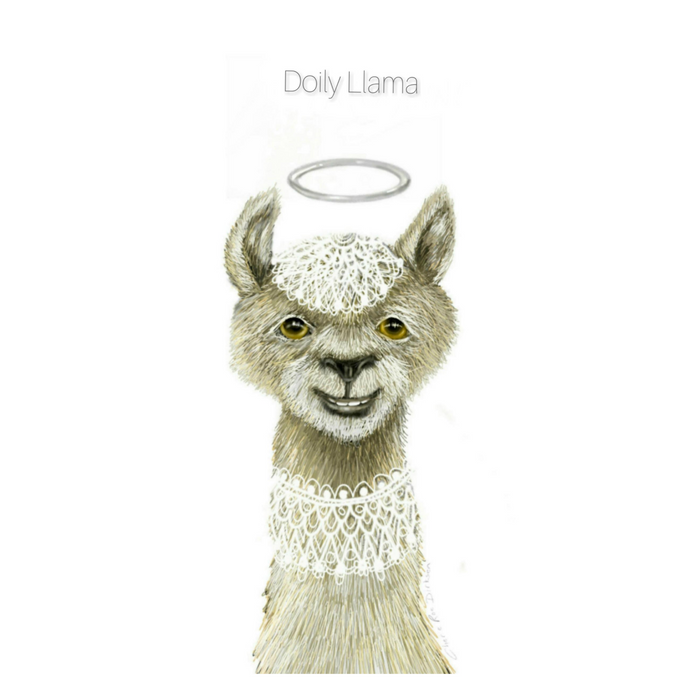 The Doily Llama Art Print - KNUS