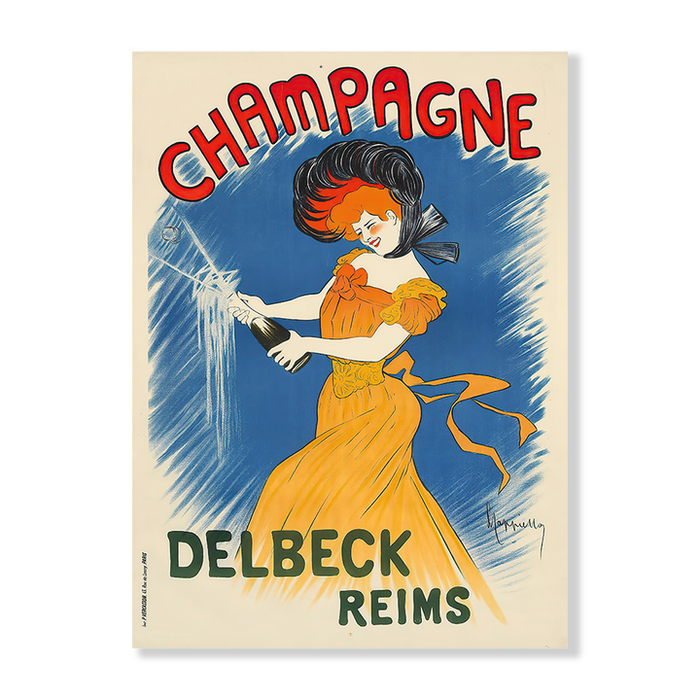 Champagne Delbeck 1902 Art Print - KNUS