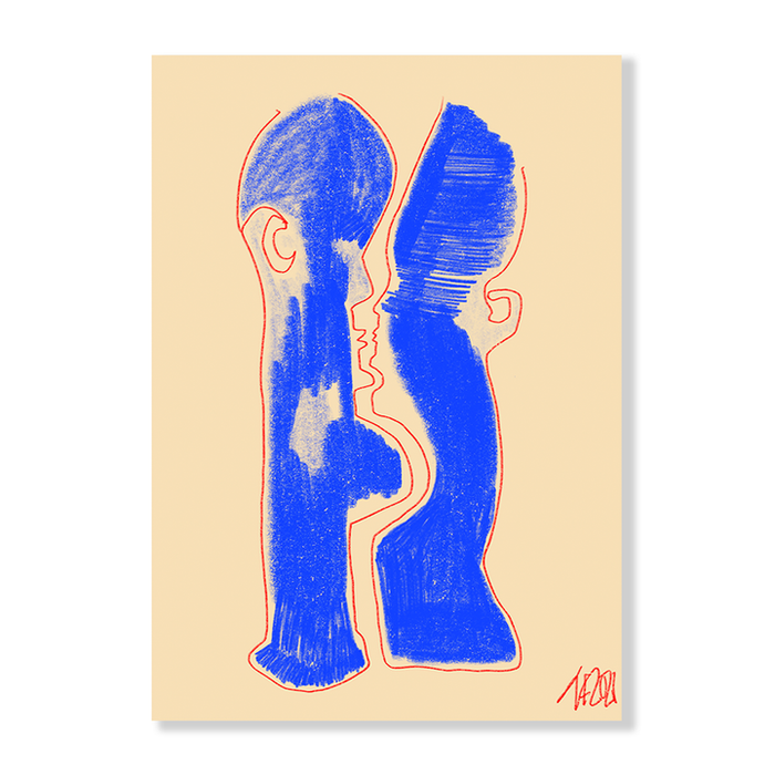 Electric Blue for You 2 Art Print - KNUS