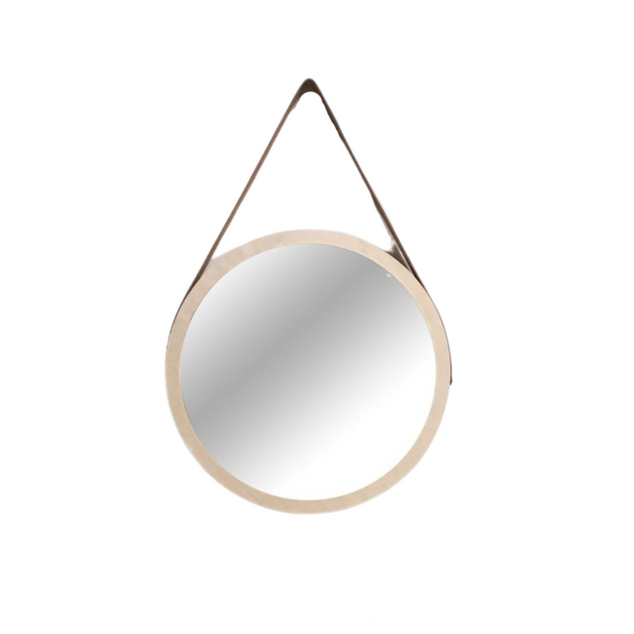 Porthole Mirror with Leather Strap - KNUS