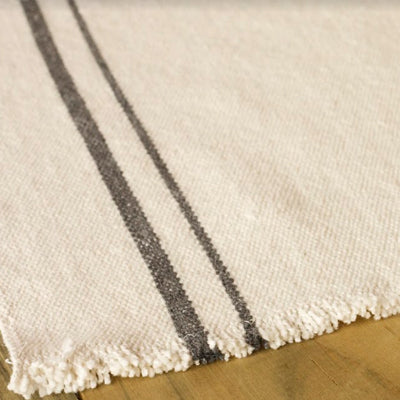 French Country Table Runner Charcoal - 2