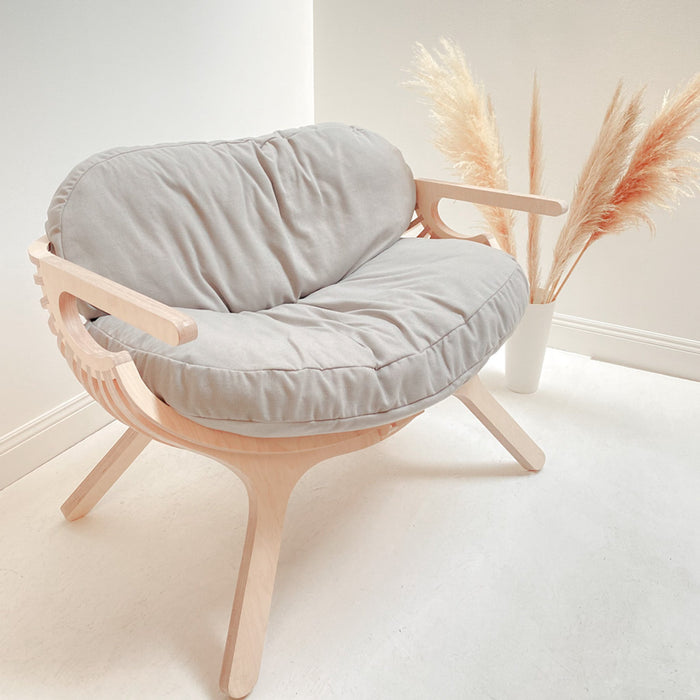 Shell Chair - Velvet Fabric - KNUS