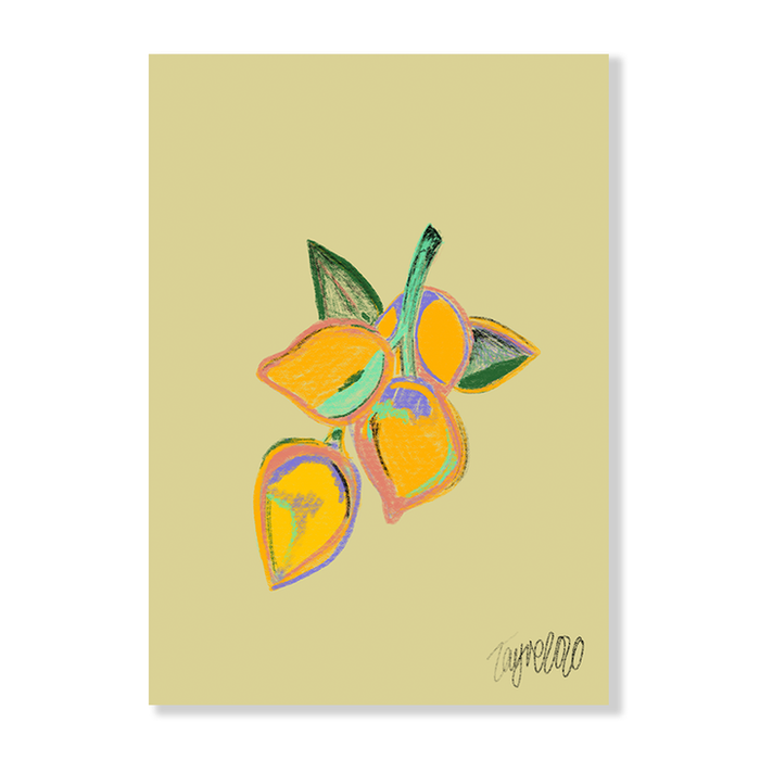 Lemon Flower Art Print t- KNUS