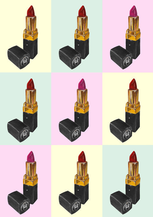 Lipstick Multiple Art Print - KNUS