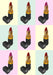 Lipstick Multiple Art Print - KNUS