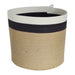 Cylinder Basket - Charcoal Jute Jungle - 1