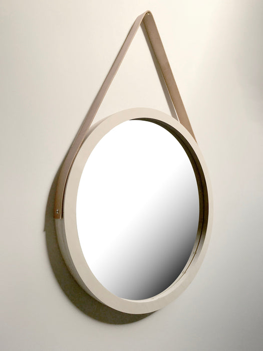 Porthole Mirror with Leather Strap - KNUS