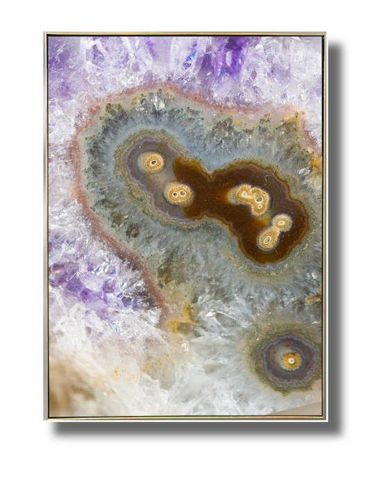 Purple Nucleas Agate Art Print