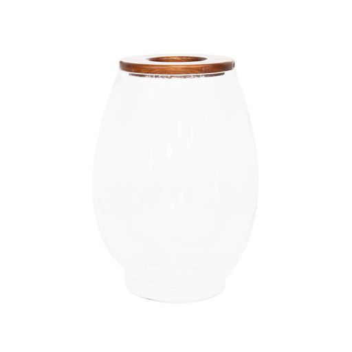 20cm Barrel Vase with Kiaat Lid - KNUS