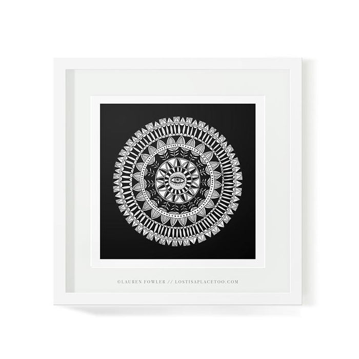 Mandala Eye Art Print - KNUS