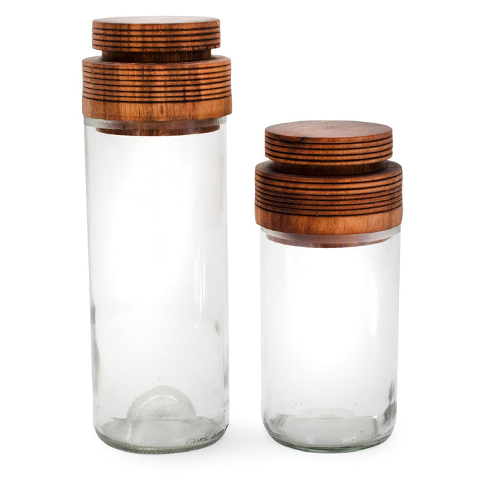 Recycled Storage Glass Jars - 14