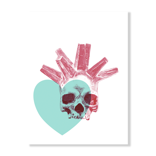 Heart Skulls Art Print - KNUS