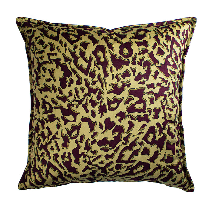 Gold Leopard Velvet Scatter Cushion - KNUS