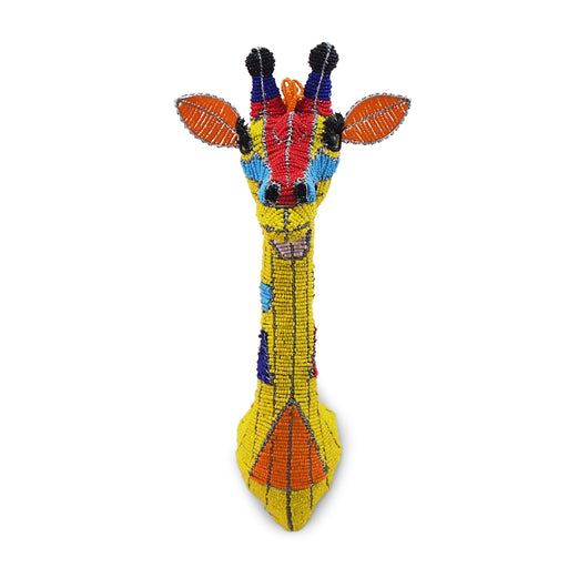 Mini Colourful Beaded Giraffe Head - KNUS