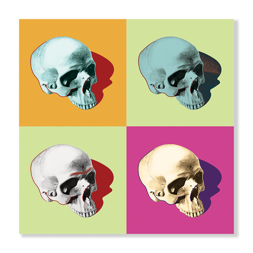 Skull 4 Times Art Print  - KNUS