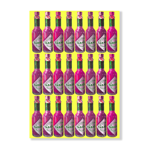 Tabasco Pink and Yellow Art Print  - KNUS