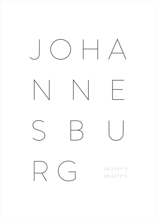 Johannesburg Art Print - KNUS